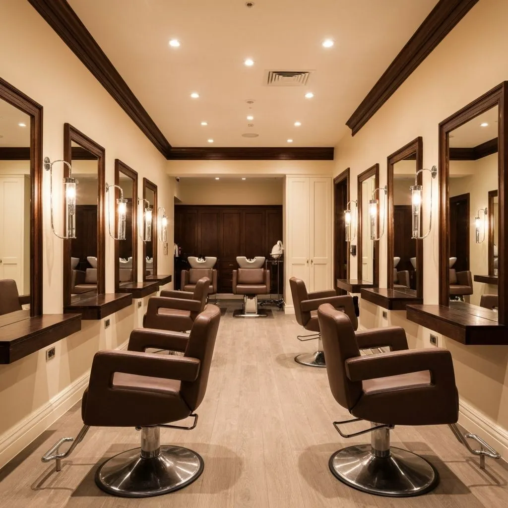 Elegant salon interior
