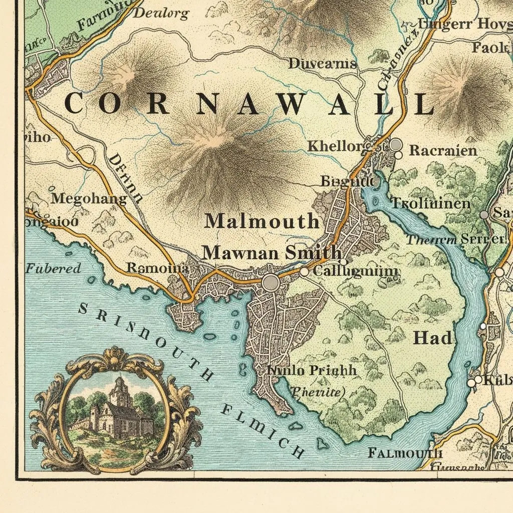 Map showing salon location